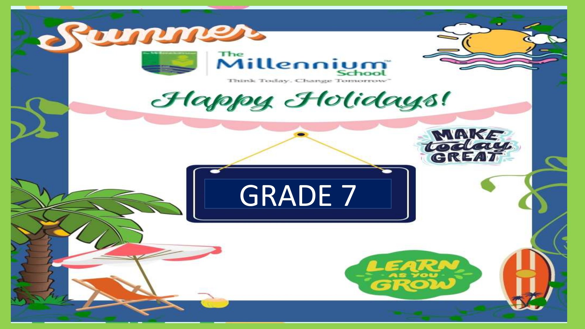 holiday homework class 7 2021